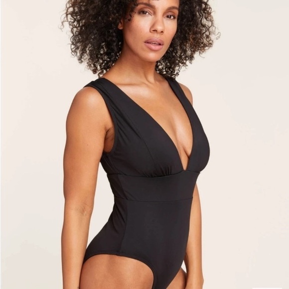 Andie Anthropologie NWT Mykonos Black Sexy One-piece Swimsuit XXXL Beach Coastal - Picture 7 of 16